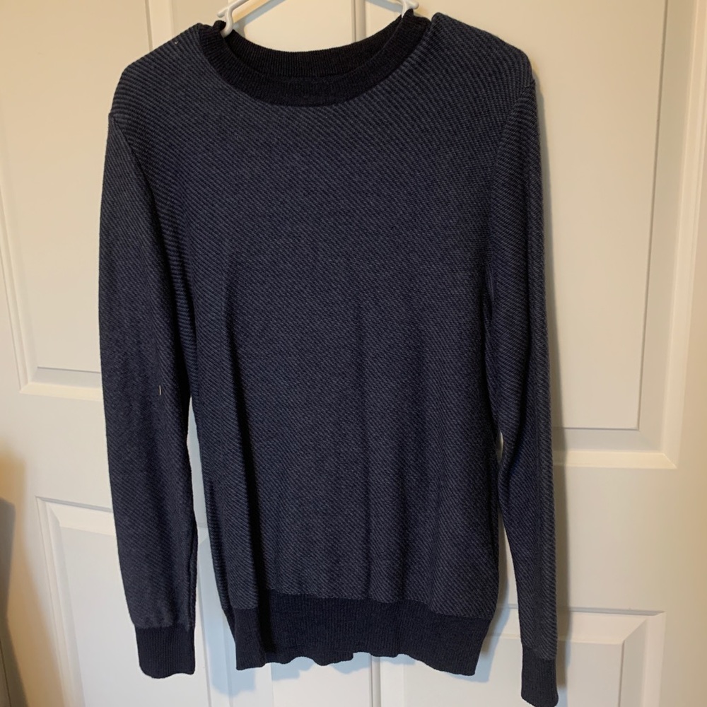 Size Medium Blue Striped Sweater